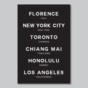 Custom Subway Sign, Street Names, Subway Sign, City Art, Custom Subway Wall Art, Travel Gift