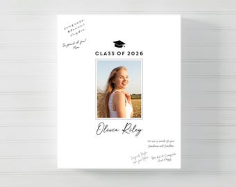 Graduation Guest Book Alternative 2026, Personalized Graduation Party Sign, Class of 2026 Guestbook, High School or College Grad Decor