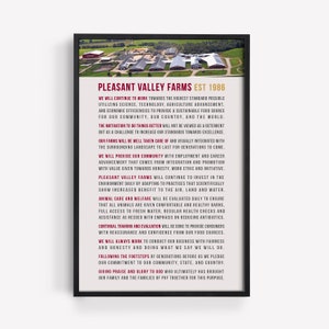 Company Mission Statement Sign, Business Mission, Company Vision, Company Values, Core Values, Add Company Logo or Photo, Office Sign