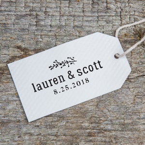 Personalized Wedding Stamp, Wedding Favor Stamp, Rustic Wedding Stamp, Wedding Stationery, Wedding Thank You Stamp HW108