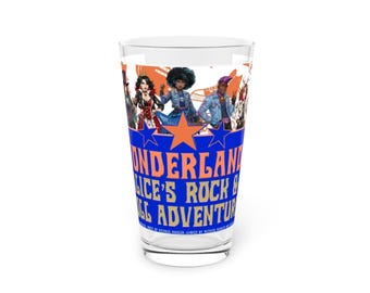 Wonderland Alice Rock Band Pint Glass | 16oz