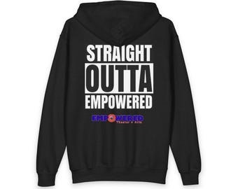 Sudadera con capucha y cremallera de mezcla pesada para jóvenes