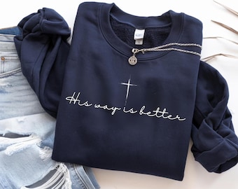 His Way Is Better Christian PNG, Jesus Faith Shirt (Digital Download)