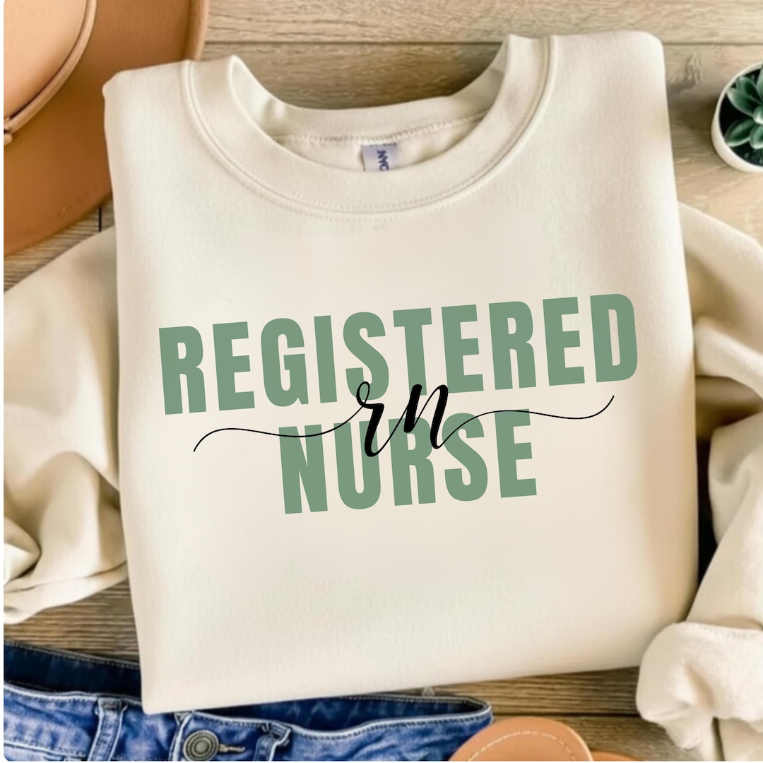 Registered Nurse Minimal PNG | RN Nurse Shirt Design | Simple ...