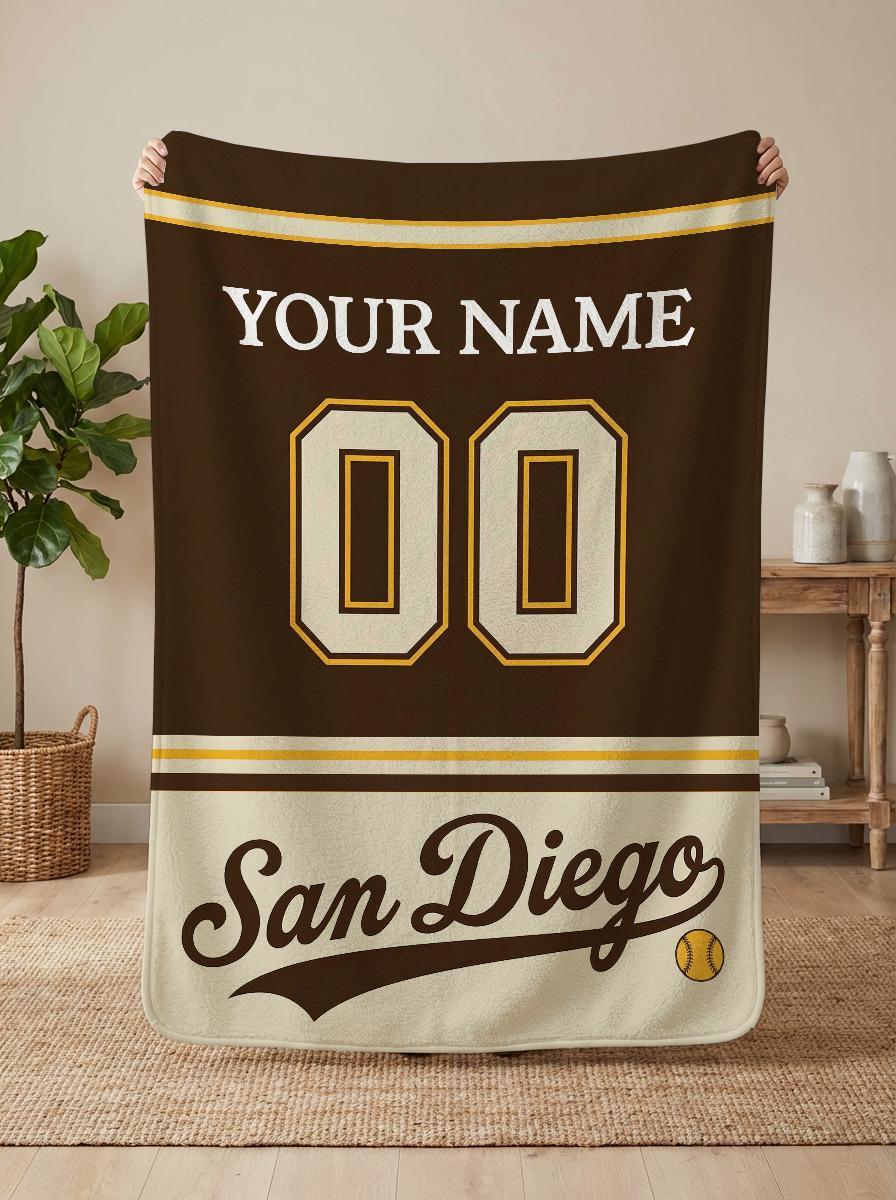 記念グッズ SANDIEGO PADRES BLANKET San Diego Padres Blanket - Etsy