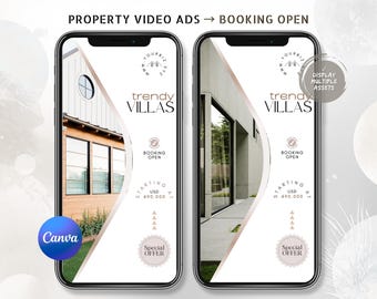 Minimalist Open House Invitation Video, FSBO Editable Property Tour Canva, Modern Booking-Open Realtor Reel, For Sale By Owner Marketing Ad