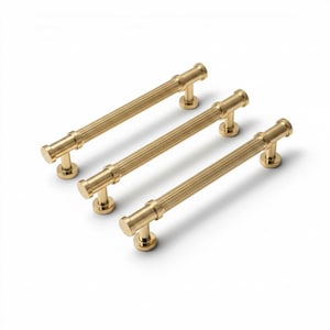 Gloss Brass Cabinet Handle | Brass furniture Hardware | Drawer knobs