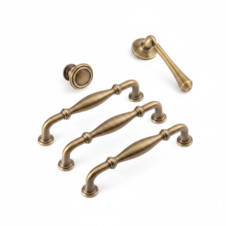 Aged Brass Cabinet Pulls | Furniture Hardware for Kitchen | Home Decor ...