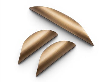 Brass Leaf Design Cabinet Handles - Drawer pulls