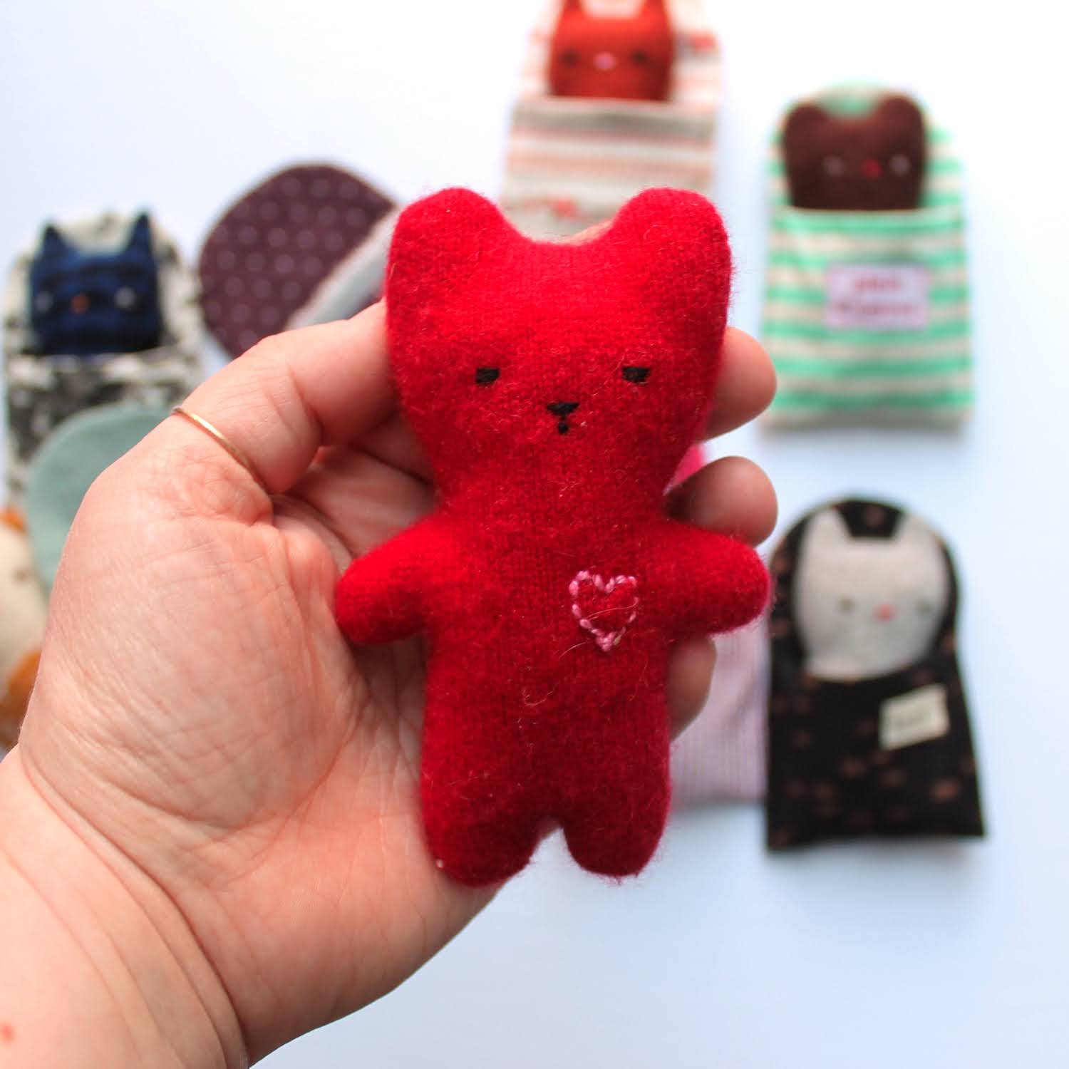 Tiny Animal Pattern Sewing Pattern Mini Plush Plushie Etsy Canada