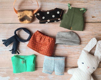Pet Plushie Clothes Pattern: Capsule Wardrobe for 6-inch Plush (PDF Pattern)