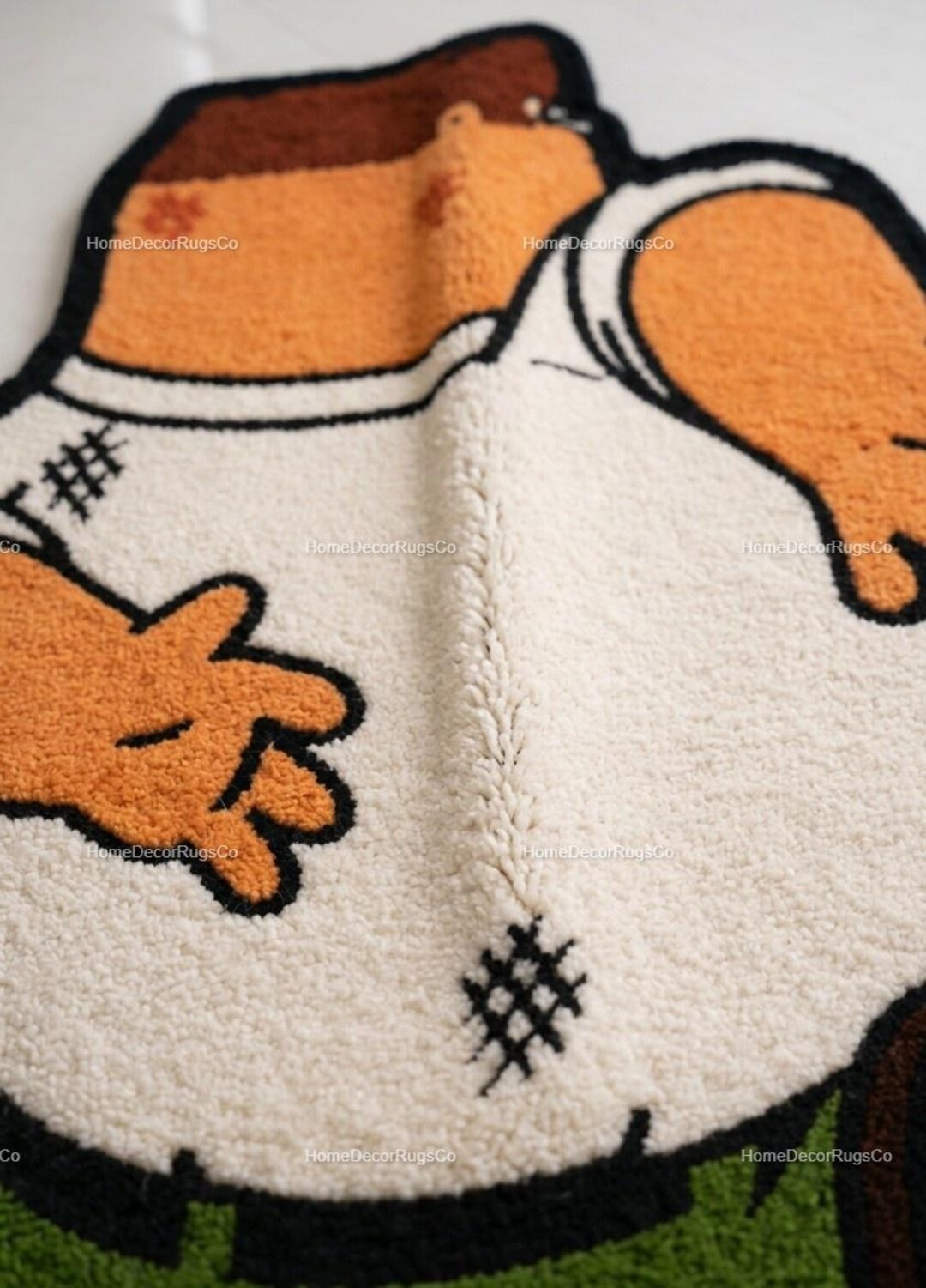 Hand Tufted Cartoon Character Rug, Irregular Pop Art Carpet, Kids Room ...