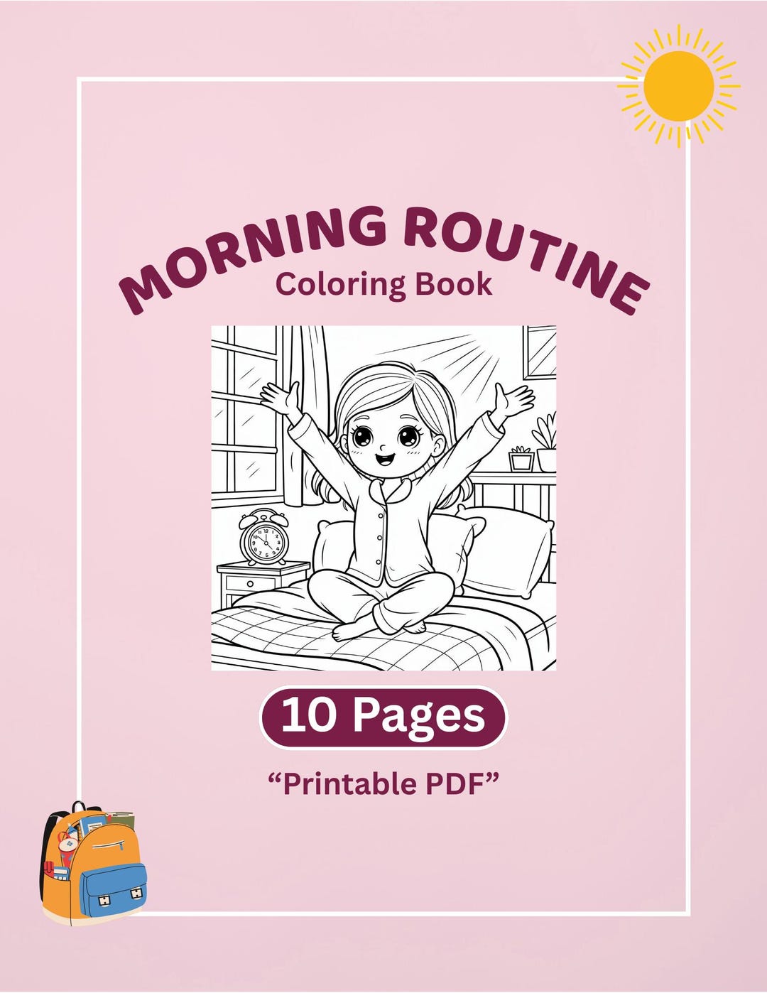 Morning Routine Color Picture Morning Routine Colouring Book for Adults & Kids (daily Habits and Self ...