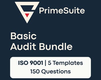 ISO 9001 Basic Audit Bundle • 5 Department Audit Templates • Excel + Google Sheets