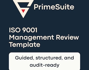 Management Review Template • ISO 9001 • 15 Structured Sections • Word + Google Docs