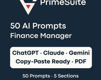 50 AI Prompts for Finance Managers & Controllers • ChatGPT and Claude Ready • Copy-Paste PDF