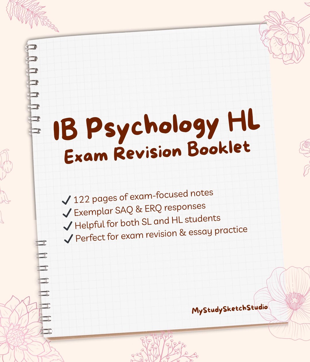 IB Psychology Exam Revision Booklet | Exemplar SAQ & ERQ Essay Response ...