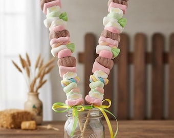 Farm BBQ Marshmallow Skewers: Oricandy Fruit Flavored 3D Shapes