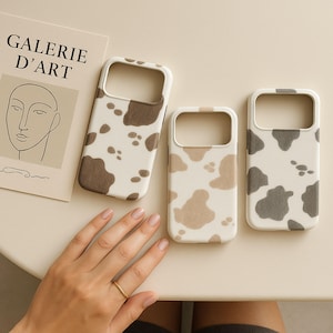 Milky Beige Leather Case – Minimal Luxury iPhone Cover