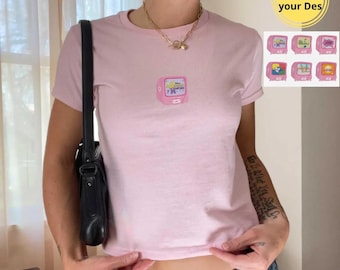 Bundle Disney Channel Movie Television Machine Embroidery Crop Top Baby Tee Tank Top Tshirt, Disneyland Family Matching, Gift For Her