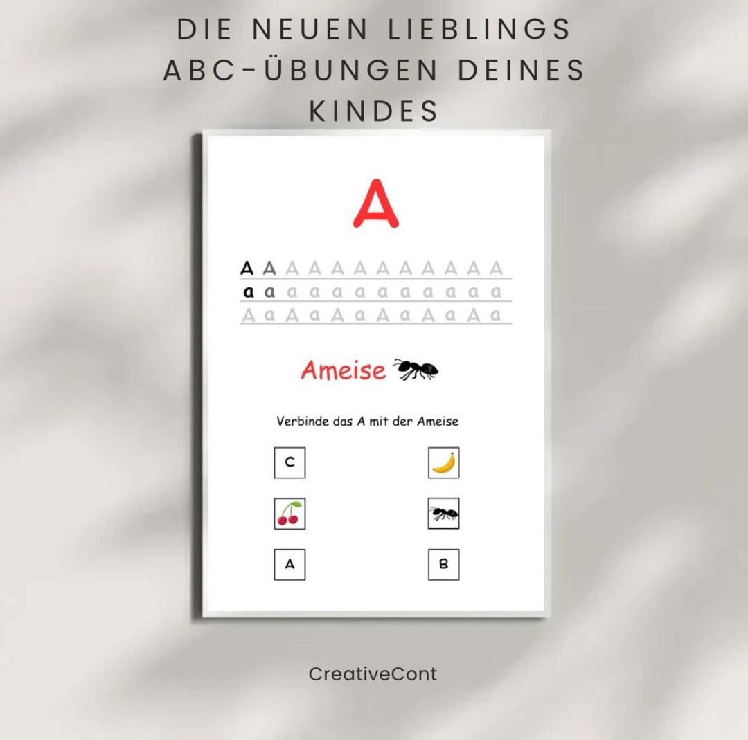 ABC Alphabet Arbeitsblätter Mit Tieren | Buchstaben Nachspuren