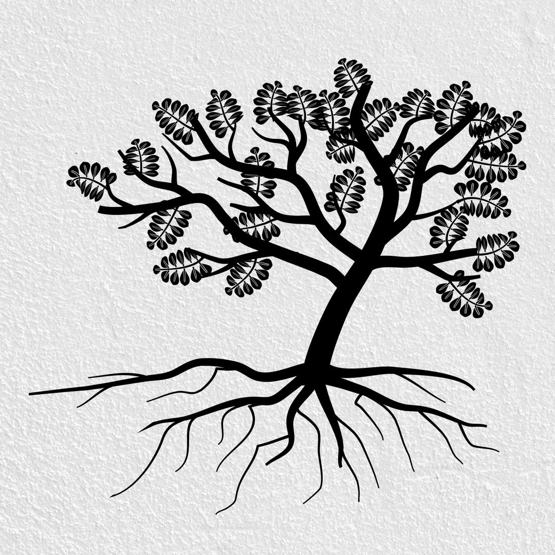 Tree of Life With Roots Vector Digital Download ( Svg, Dxf, Png, Pdf ...