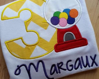 Personalized Bubblegum birthday shirt - Themed custom birthday tee - Old Fashioned candy - Birthday Shirts for baby, toddler, girls, boys