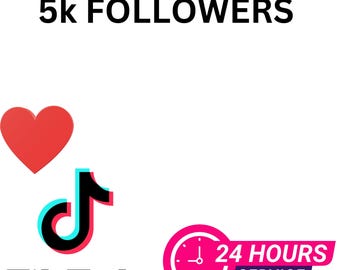 5.000 follower reali su TikTok, crescita rapida dell'account/consegna rapida/incremento dell'engagement sui social media