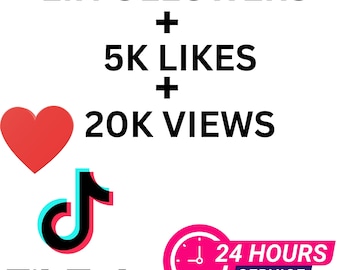 Get Premium 2k TikTok followers + 5,000 likes + 20,000 views + (50,000 Views as bonus) - Fast Secure & Instant Delivery - Best Selling!