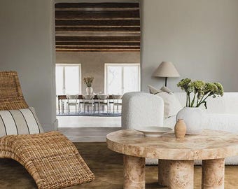 Luxury Neutral Plush Area Rug, Organic Modern Brown Beige Carpet, Hand Tufted Soft Rug, Minimalist Living Room Bedroom Decor