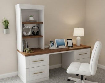 DIY Schreibtisch aus Holz, Holzbearbeitungsplan, DIY-Pläne, Möbelplan, moderner Schreibtisch, Büromöbel, Holzarbeit-Ideen, Instant PDF Download