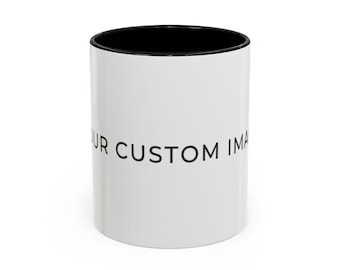 Aanpasbare mok met foto of tekst 11oz 15oz | Gepersonaliseerde koffiemok