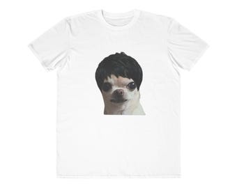 Chihuahua with Bowl Haircut T-Shirt | Funny Dog Face Tee