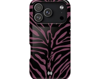 Funda para teléfono con estampado de rayas de cebra