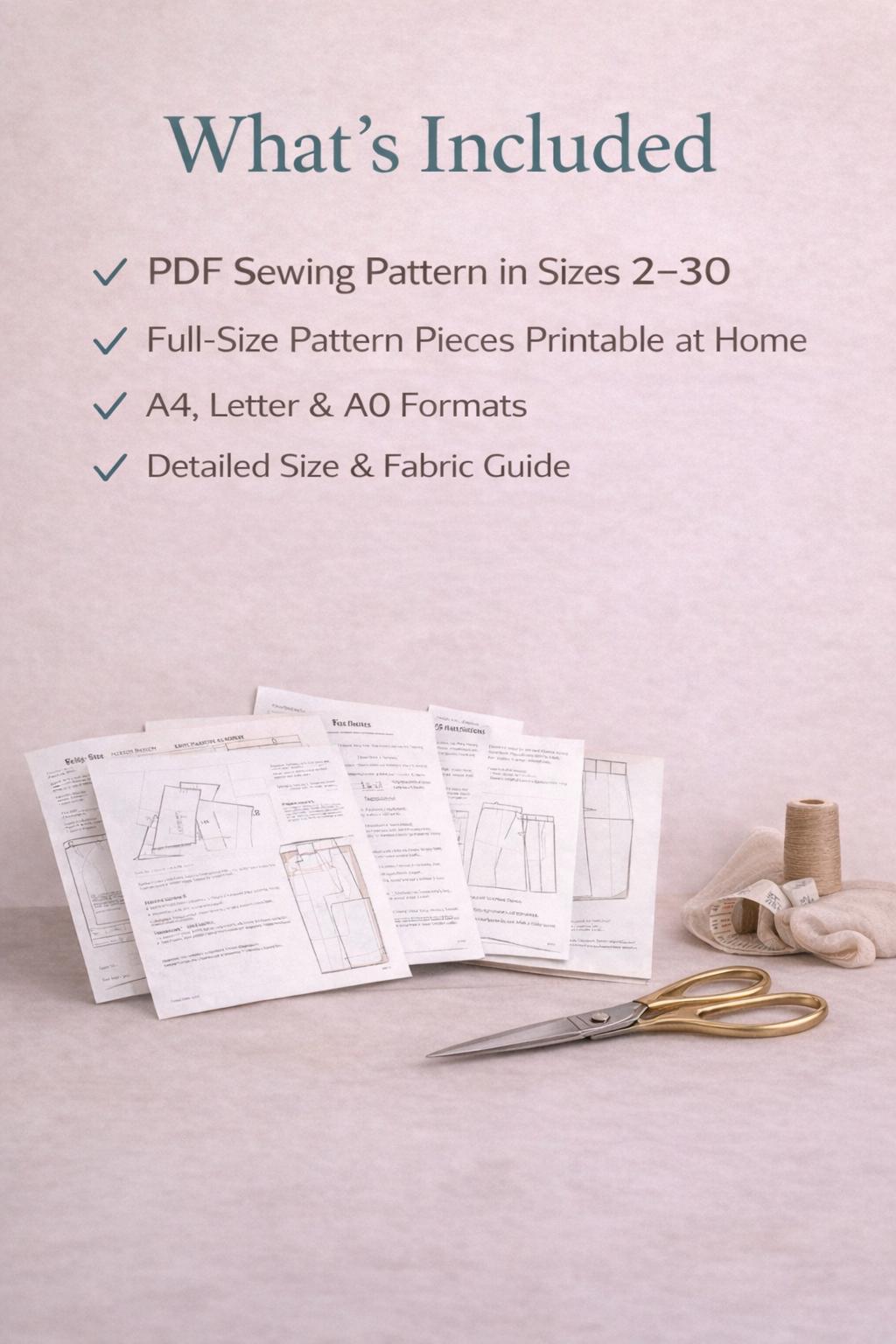 Bishop Sleeve Blouse Sewing Pattern - Elegant Long Sleeve - Etsy UK