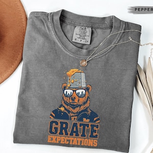 Comfort Colors Tee | Chicago Football Bear Grater Hat Sweatshirt | Good Better Best Pullover | Bear Down Shirt | Fan Gift