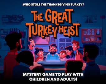 Thanksgiving Family Reunion Games for Everyone, Cozy Dinner Party Ideas Activities for Kids and Adults, Mystery Whodunnit Clue Game Night