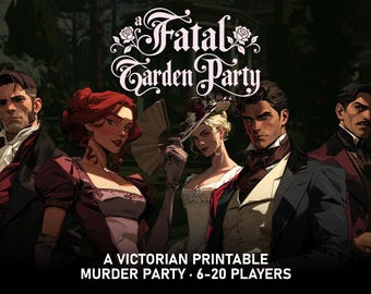 Regency Murder Mystery Party Game Kit, Period Drama Tea Adult Birthday Role Playing Game, Detective Family Reunion Garden Party Wedding PDF