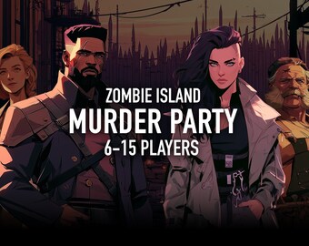 Zombie Apocalypse Game Murder Mystery Kit, Survivor Group Party Infected Whodunit Adult Birthday Dinner Party, Halloween Team Building Ideas