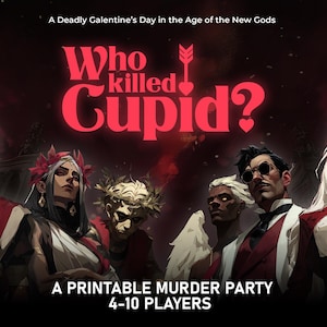 Cupid Mythology Murder Mystery Game, Detective Game Night Date Murder Mystery Kit Whodunnit Party Game Murder PDF Activity Mysterious DIY