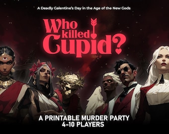 Cupid Mythology Murder Mystery Game, Detective Game Night Date Murder Mystery Kit Whodunnit Party Game Murder PDF Activity Mysterious DIY