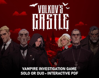 Vampire Unsolved Case File Pdf Cold Case Murder Mystery Game Supernatural Horror True Crime Solving Investigation Detective Interactive Game