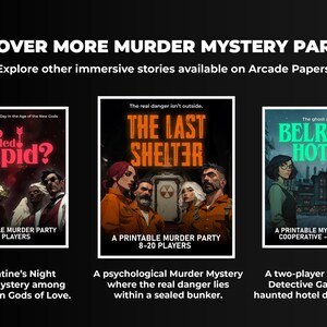 Murder Mystery Game, Detective Game Night Murder Mystery Kit Whodunnit Party Game New Years Murder Mystere Truecrime NYE Party Idea PDF image 12