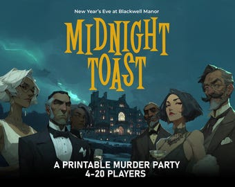 Murder Mystery Game, Detective Game Night Murder Mystery Kit Whodunnit Party Game New Years Murder Mystere Truecrime NYE Party Idea PDF