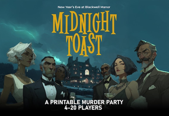 Murder Mystery Game, Detective Game Night Murder Mystery Kit Whodunnit Party Game New Years Murder Mystere Truecrime NYE Party Idea PDF