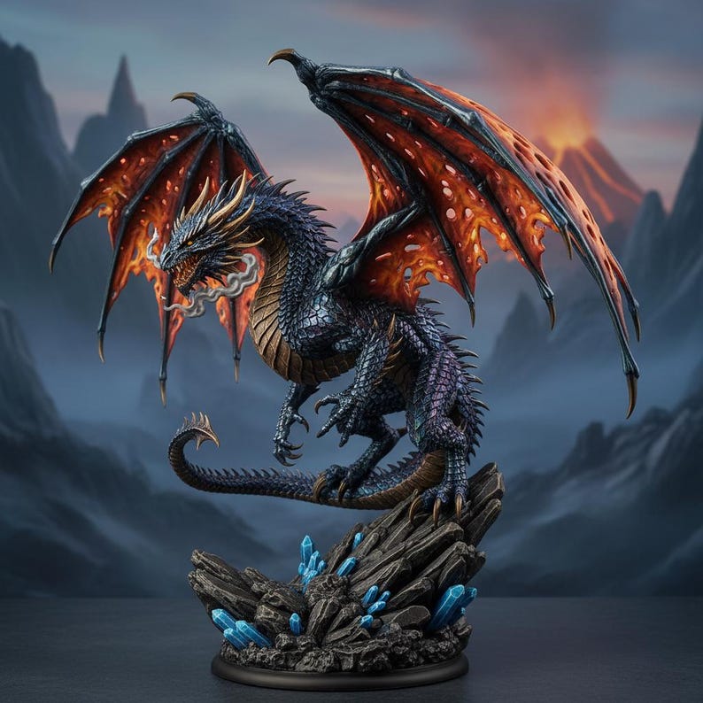 Dragon STL File – Fantasy Model for 3D Printing | Commercial License - Etsy