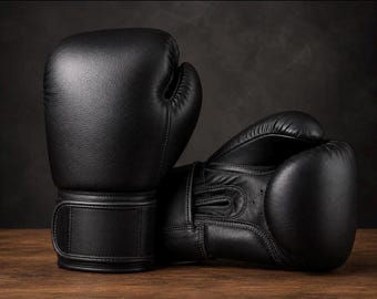 Custom Leather Boxing Gloves – Handmade Muay Thai, Kickboxing, MMA Training (Personalized)