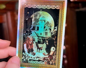 Practical Magic Collage 4 inch Holographic vinyl sticker || Witchy Women