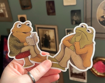 Frog and Toad Sticker Set || 4 inch Vinyl Stickers