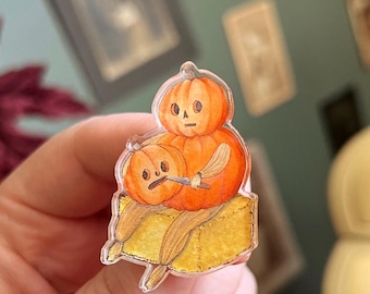 Making Friends Pumpkin Acrylic Pin | Over the Garden Wall